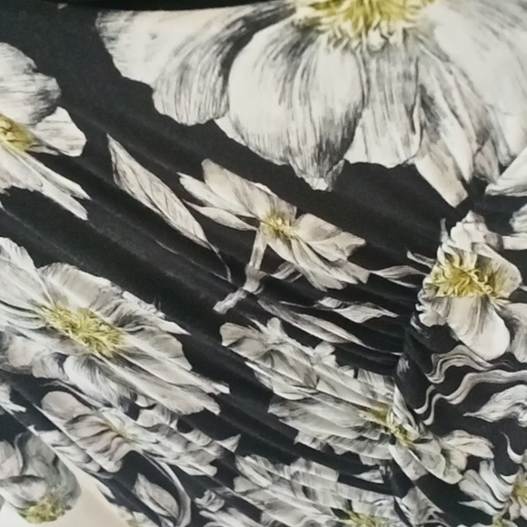 David Lawrence stretch formal dress, three quarter length sleeves, L, black - Picture 3 of 6